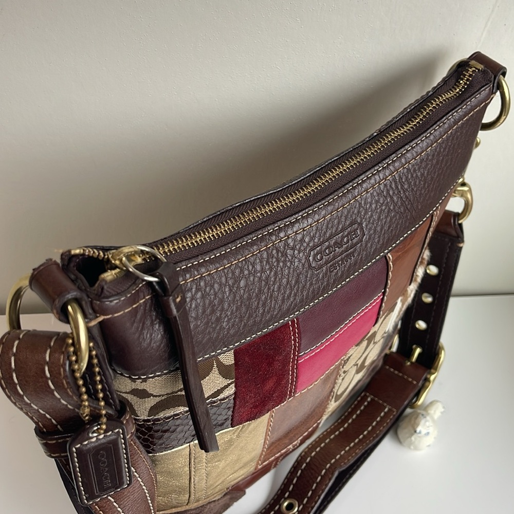 COACH Vintage Patchwork Shoulder Crossbody Bag - Picture 6 of 17